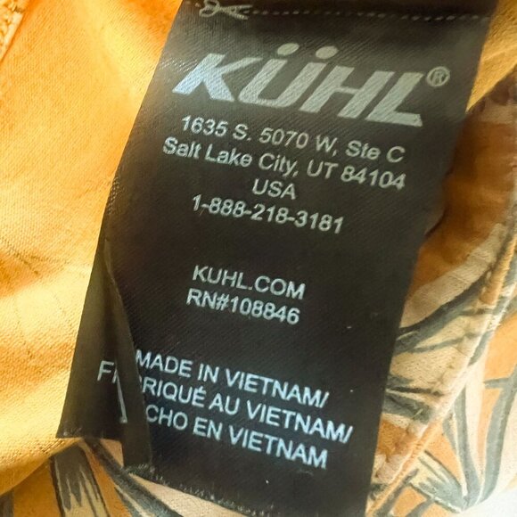 Kuhl Floral Golden Plant Overcast Print Kandid Skirt - Picture 8 of 10